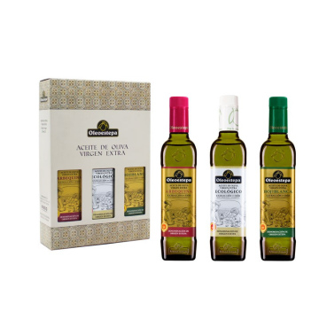 Estuche BIO 3 Botellas de 500ml Aceite de Oliva Virgen Extra Oleoestepa